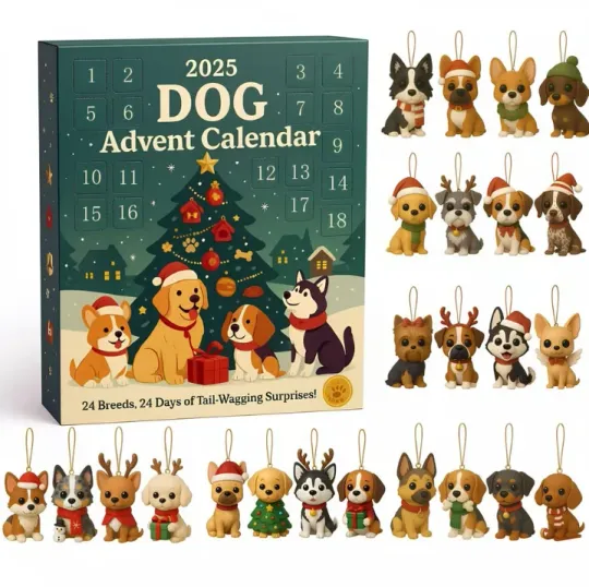 Discover Dog Advent Calendar 2025 2D Gift For Christmas