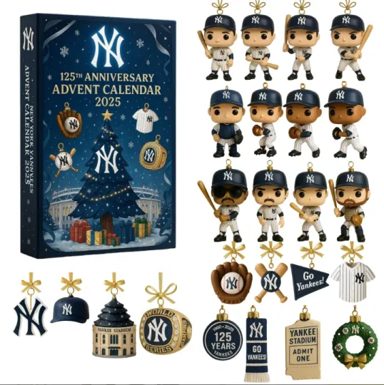 Discover Yankees 2D Advent Calendar 2025 Gift For Christmas