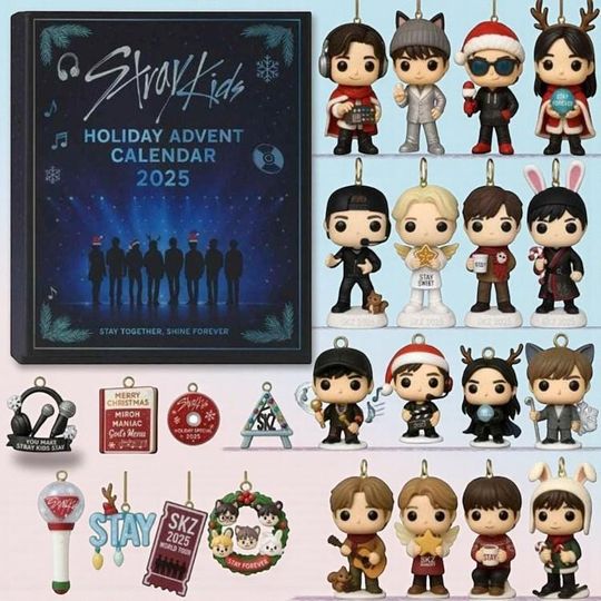 Discover Stray Kids Advent Calendar 2025  24-Day Christmas Countdown Gift Box for K-Pop Fans & Collectors | Special Winter Holiday Surprise Set