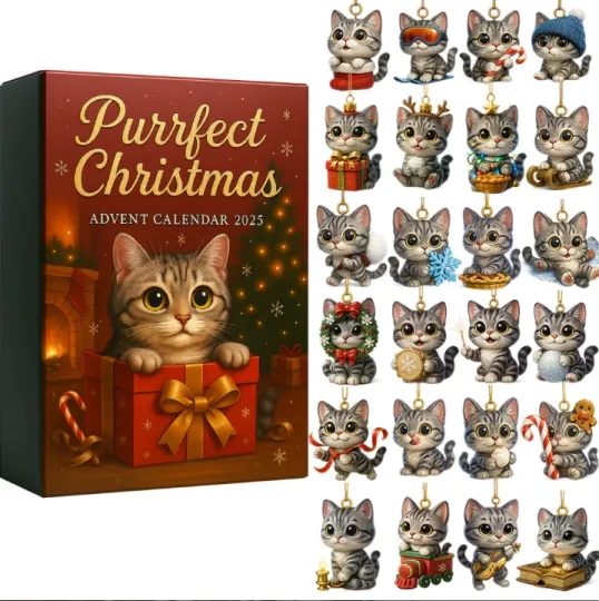 Discover Purrfect Cat Advent Calendar 2D Gift For Christmas