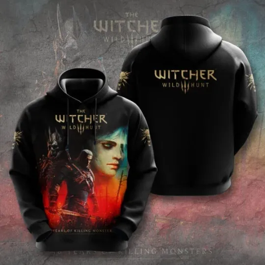 Discover The Witcher 3 Wild Hunt 3D Hoodie, Cintra, Geralt, Yennefer