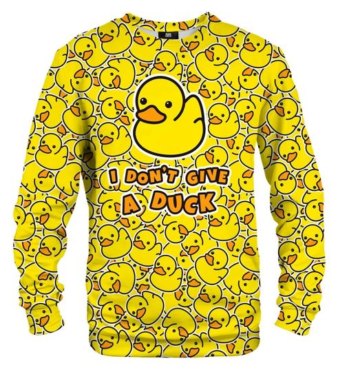 Discover Yellow Baby Duck 3D Print Pullover Men's Sweaters Top Autumn And Winter Long Sleeve O Neck Sweatshirts Streetwear Sweater Hoody