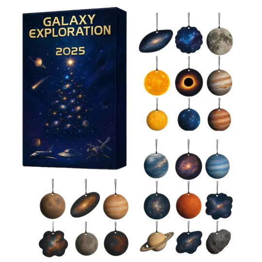 Discover Space Advent Toy 2025 2D Flat Acrylic Collectible Toy 24 Days Space