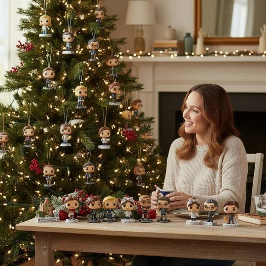 Gilmore Girls 25th Anniversary Acrylic Advent Calendar with Mini Christmas Ornaments for Family Decoration