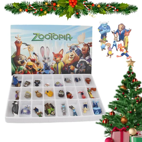 Discover Zoo topia Advent Calendar Countdown Calendar 24 Days Christmas