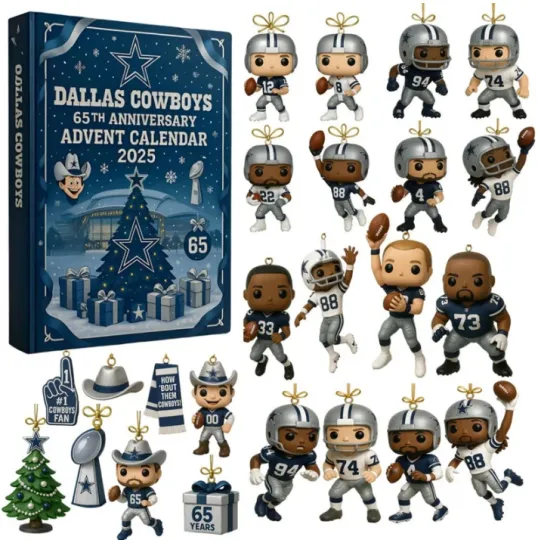 Discover Cowboys 65th Anniversary 2D Advent Calendar Gift For Christmas