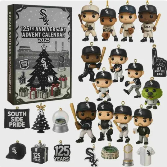 Discover Chicago White Advent Calendar 2025, Christmas Countdown Advent Calendar 2D
