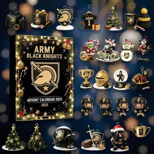 Discover Acrylic Advent Calendar Blind Box Black Knight Football 2025, 24-Day Sports Xmas Countdown Gift for Fans