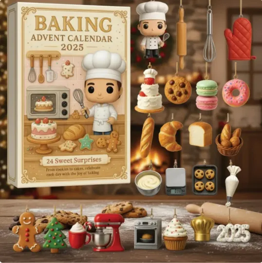 Discover Baking 2D Advent Calendar 2025 Mini Baking-Themed Gift For Christmas
