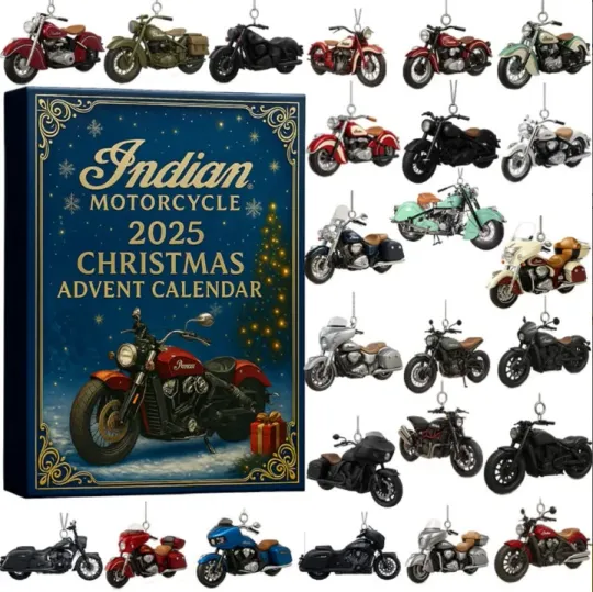 Discover Indian Motorcycles Advent Calendar 2D Gift For Christmas