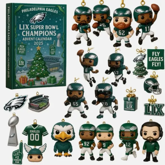 Discover Eagles Champions Advent Calendar 2025 Acrylic Ornament 2D