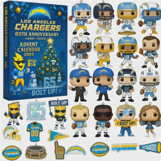 Discover Chargers 65th Anniversary 2D Advent Calendar 2025
