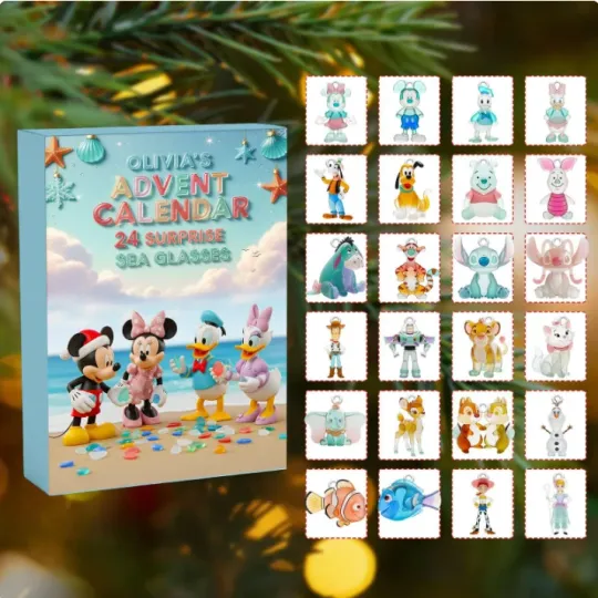Discover Disney Christmas Advent Calendar, 2D Flat Advent Calendar