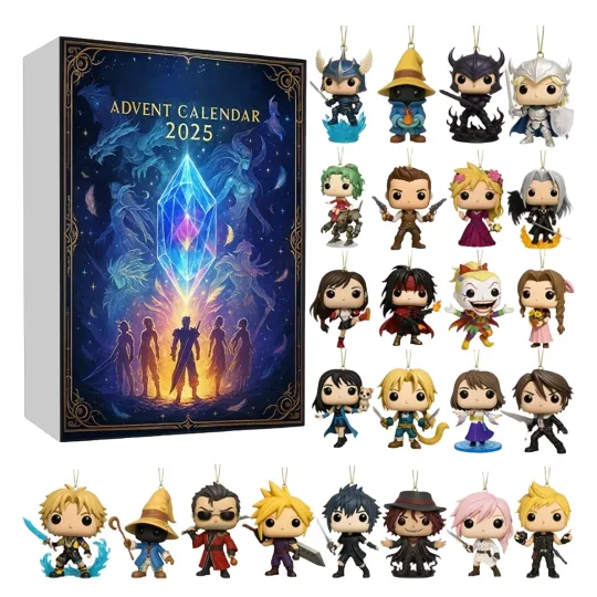 Final-Fantasy Christmas Calendar 2025, 24 Days Gifts Countdown Advent Calendar