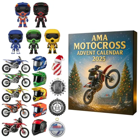 Discover Motocross Advent Calendar 2025, 24 Days Christmas Countdown Motocross Lovers Gift