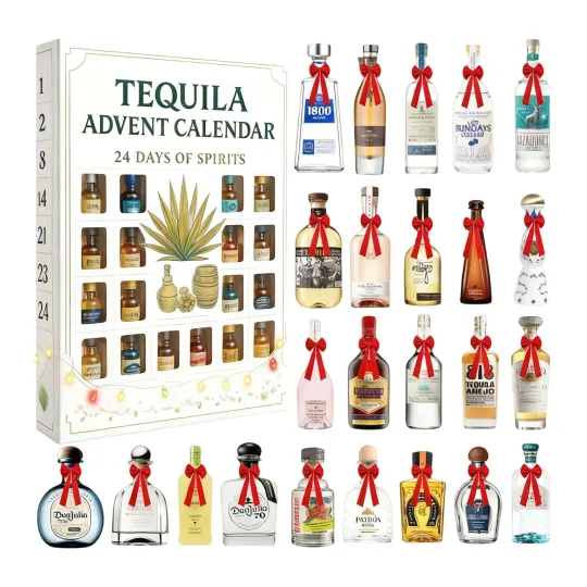 Discover Tequila Advent Calendar 2025, 24 Days of Spirits, 24 Days Countdown Gift Style B