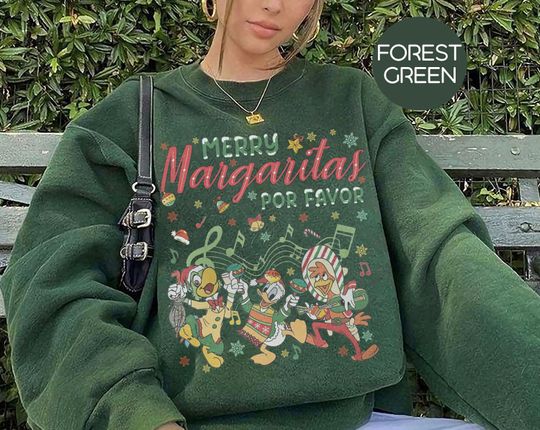 Discover The Three Caballeros Merry Margaritas Por Favor Disney Christmas Shirt, WDW Disneyland Holiday Family Very Merry Christmas, Disney Epcot Tee