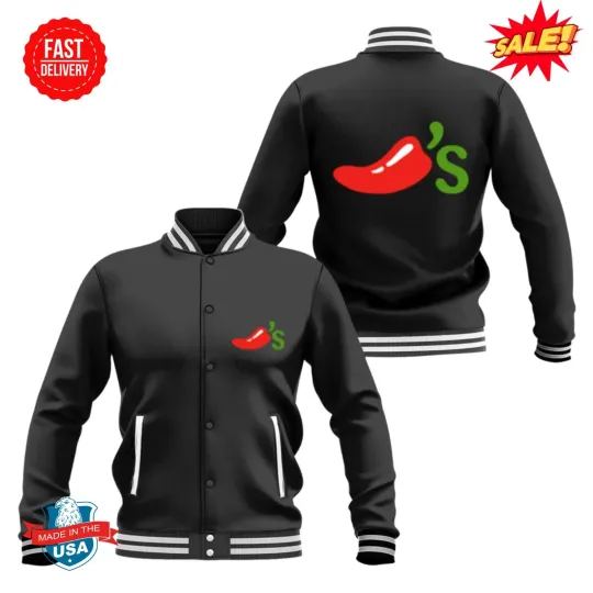 Discover Chili's Logo Food Logo Restaurant Baseball Jackets