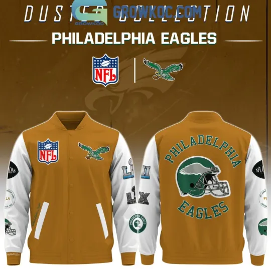 Discover Philadelphia Eagle X 2025 Dusted Baseball Jacket