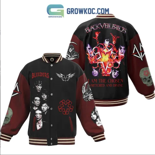 Discover Black Veil Brides The Chosen Wretched and Divine Baseball Jacket Gift For Xmas