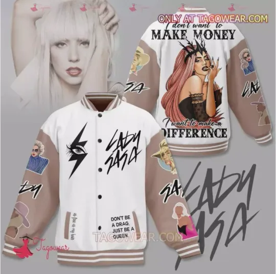 Ld ga I Don’t Want To Make Money I Want To Make A Difference Baseball Jacket