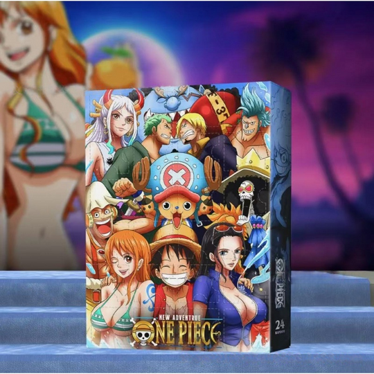 Hot One Piece Christmas Calendar Day Fun 24Day Countdown Surprise Christmas Toy Gift Luffy Mini Model Toy Birthday Surprise Gift