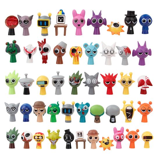 Discover Sprunki Figures Mode Toys Sprunky Cartoon Anime Sprunky Toy 24 Grid Blind Box Gifts Surprise Happy Birthday Party Favor Children