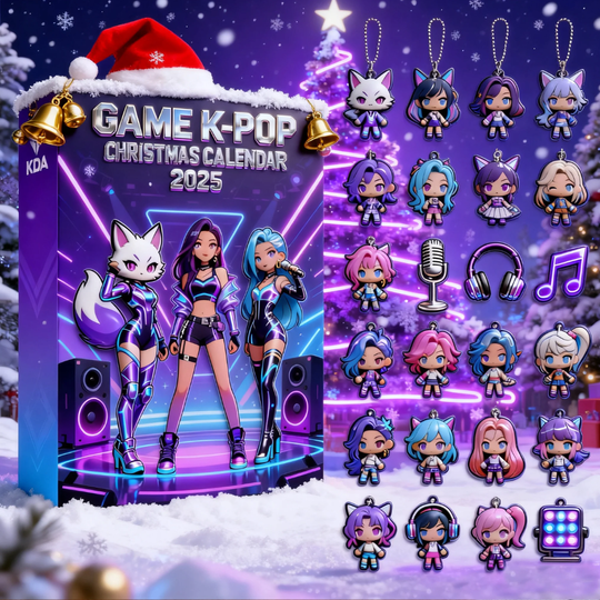 Discover KPop Demon Hunters Calendar Gift, KPop Anime Surprise Blind Box, 24 Days Xmas Tree Decor for Kids Teens Gift