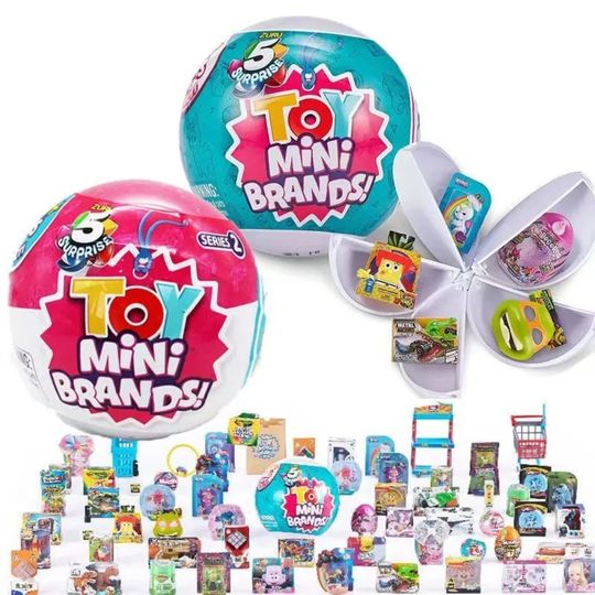 Discover Zuru 5 Surprise Mini Brands Capsule Toys Mystery Blind Box Fashion Surprise Ball Real Miniature Doll Collectible Toys Gifts