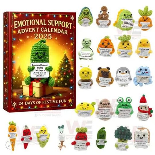Discover 24PCS Emotional Support Christmas Advent Calendar Collectible Blind Box Halloween Christmas Gifts