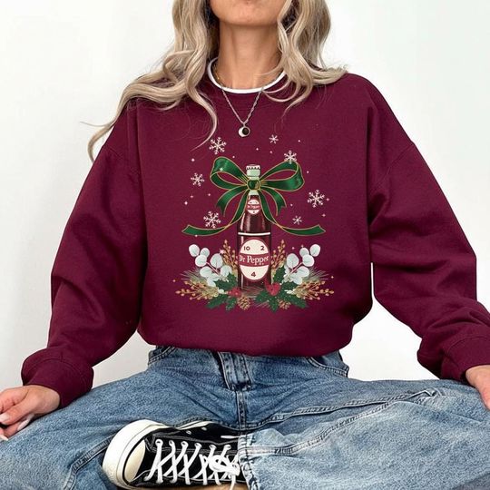 Discover Comfort Colors Christmas Dr Pepper Sweatshirt, Dr Pepper Sweatshirt, Soda Lover, Dr Pepper Christmas, Christmas Gifts