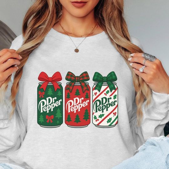 Discover Dr Pepper Christmas Sweatshirt, Holiday Soda Lover Crewneck