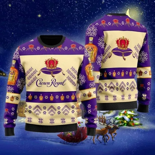 Discover Crown Royal Xmas Ugly Christmas Sweater