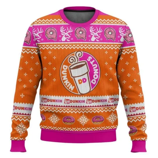 Dunkin’ Donuts Ugly Christmas Sweater