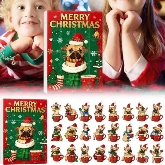 Discover 2025 Puppy Pet Advent Calendar - 24pcs 2D Acrylic Dog Ornaments Best S7Z1