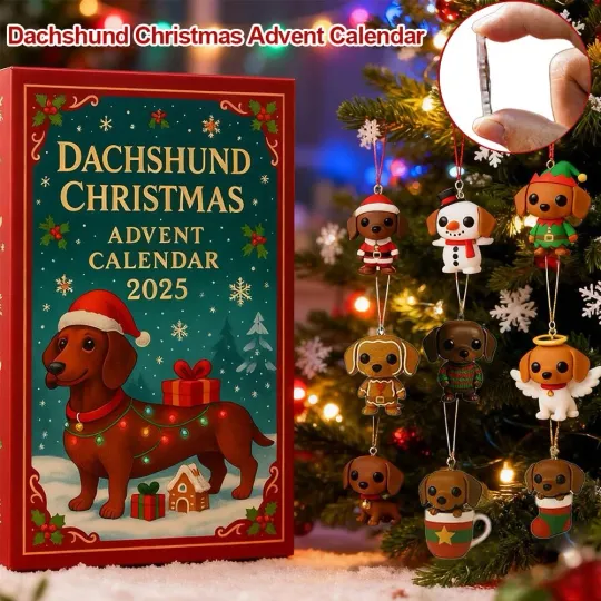 Discover Dachshund christmas advent calendar 2025, 24 Days Unique t Dog Adven 2D Q9U4
