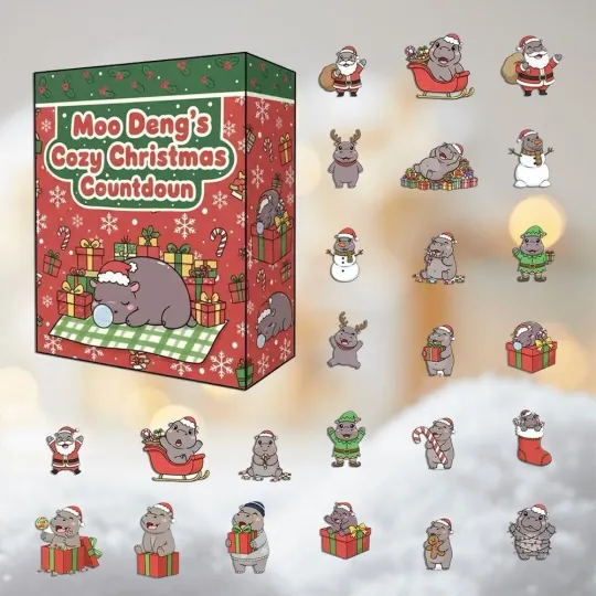 Discover Christmas Advent Calendar 2025 - 24Pcs Christmas Decoration AcrylicPendants J9F4