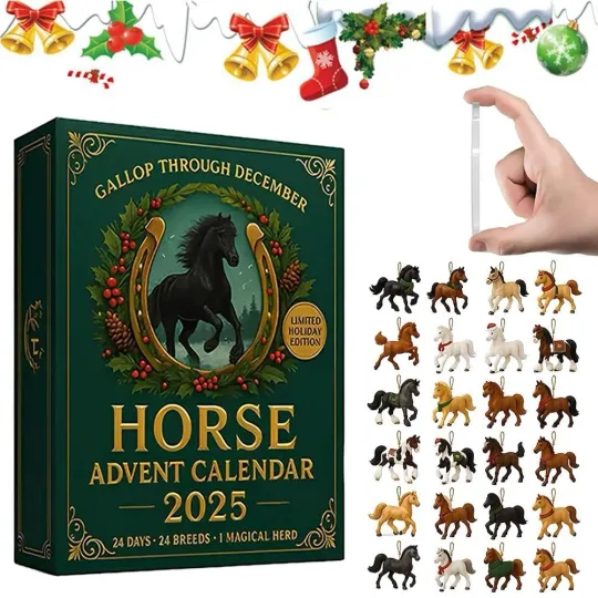 Discover Horse Advent Calendar 2025 – Gallop Throu gh Dece mber Pendant | Horse I3L5