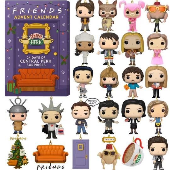 Friends Central Perk Advent Calendar 2025, Friends Xmas Calendar Box, Christmas Countdown Box, Central Perk Holiday Collectible Gift Set