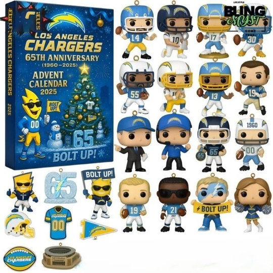 LA Chargers Christmas  Edition Advent Calendar 2025