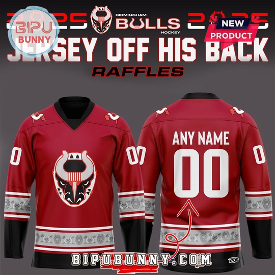 Custom Birmingham Bull 2025 Red Edition Hockey Jersey