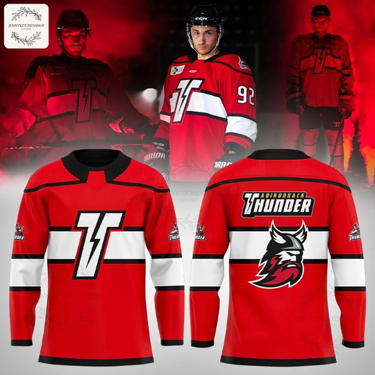 Adirondack Thunder The New Third 2025 Red Hockey Jersey