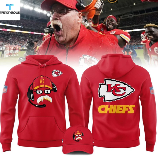 Kansas City Chief Andy Reid 2025 Voice Of Chiefs Kingdom 3D Hoodie