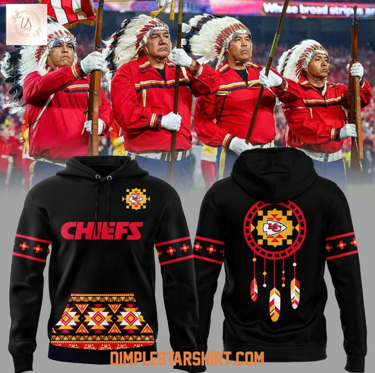 Kansas City Chief Indigenous Peoples Day Black 3D Hoodie