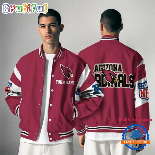 Discover Arizonna Cardinals National Football Conference Unisex Baseball Jacket