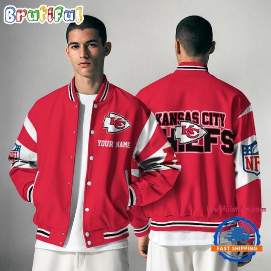 Kansas City Chiefs National Football Conference Unisex Baseball Jacket