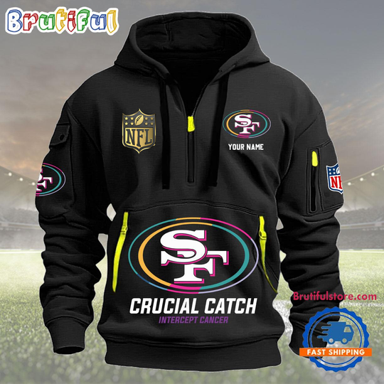 San Francisco 49ers Crucial Catch Custom New Hoodie