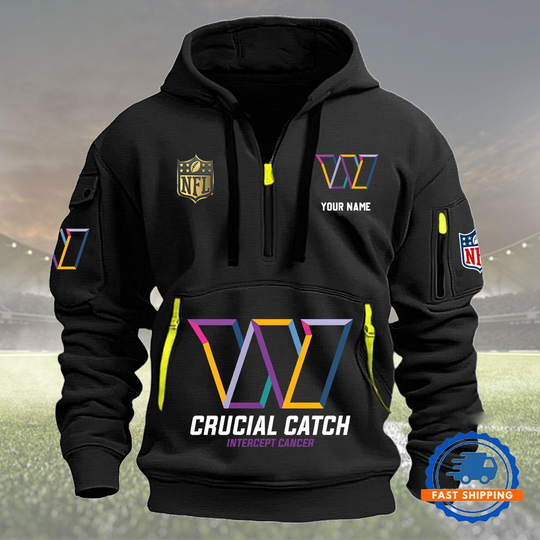 Washington Commanders Crucial Catch Custom New Hoodie