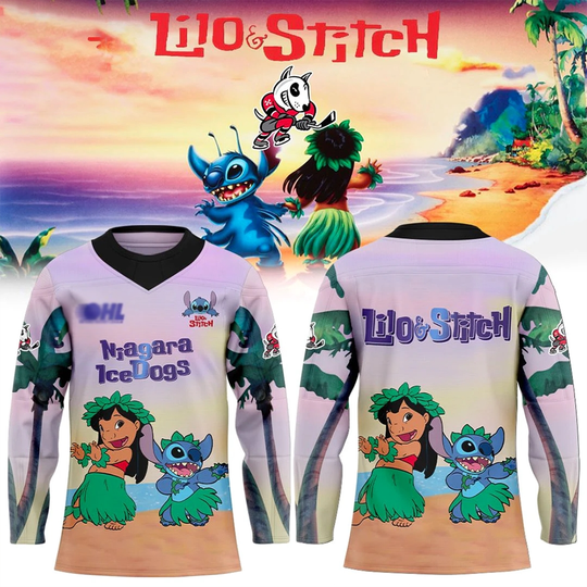 Discover Niagara Icedogs Lilo And Stitch 2025 Edition Jersey