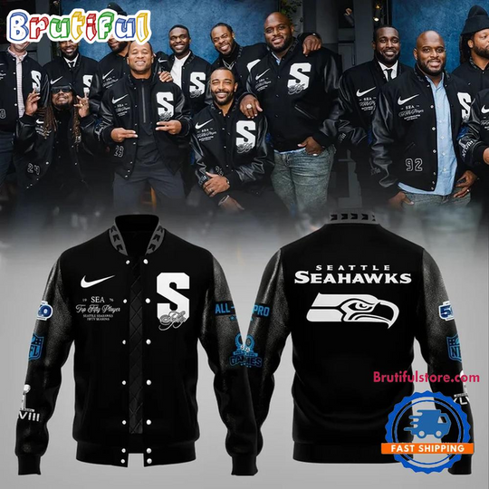 Discover Seattle Seahawks Top Fifty Player Combo Baseball Jacket